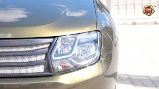 Решетка радиатора с сеткой металлик черный Renault Duster, 2015