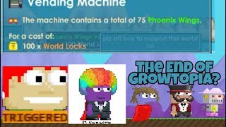 Growtopia Duplication 75 Phoenix in 1 World? END OF GROWTOPIA?