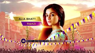 Zee Cine Awards 2019 | Nominations - Best Actor Female