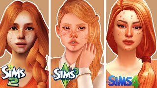 Create the same Sim in Sims 2, 3 & 4 | Teen Version (with CC)