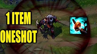 ONE-SHOTS WITH 1 ITEM!! - STORM RAZOR RENGAR! | League of Legends