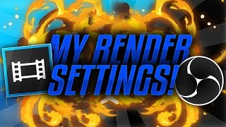 ALL MY RECORDING + RENDER SETTINGS (OBS and SONY VEGAS)