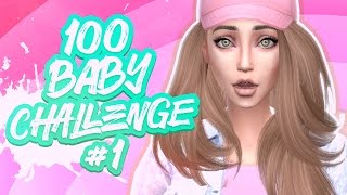The Sims 4: Challenge "100 ДЕТЕЙ" #1 - Уже беременна!!!