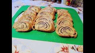 Выпечка - Рулет с маком из бездрожжевого теста.