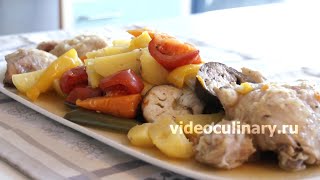 Курица с овощами в собственном соку - Рецепт Бабушки Эммы