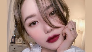 Daily Burgundy Makeup? (With sub) 데일리 버건디 메이크업