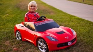 Unboxing The New Power Wheels 2014 Corvette Stingray!