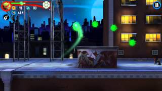 обзор игры TMNT: Rooftop run Для Android
