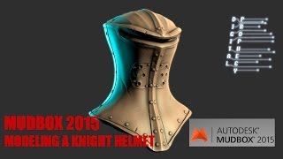 Mudbox 2015 Speed Sculpt- Modeling a Knight Helmet