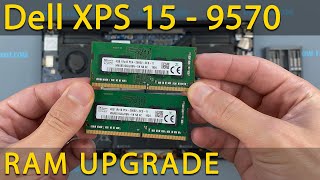 Dell XPS 15 9570 How to upgrade RAM memory in laptop