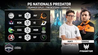 PG NATIONALS PREDATOR - TREDICESIMA GIORNATA - 5H vs INF