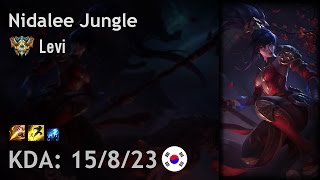 Nidalee Jungle vs Lee Sin - Levi - KR Challenger Patch 7.1
