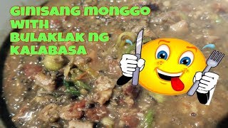 GINISANG MONGGO WITH BULAKLAK NG KALABASA
