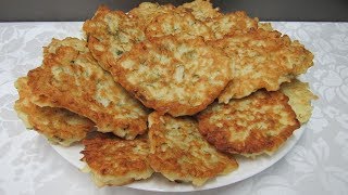 Капустные ОЛАДЬИ на кефире. Вкусные и Нежные оладьи из капусты - Вкусный Уголок