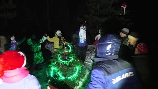 2019_ 2020 Встреча Нового года в лесу, не далеко от санатория Рудня ОАО "МТЗ"