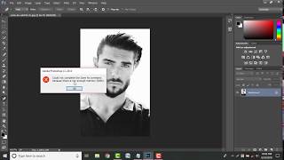 Photoshop Error - because there is not enough Memory(RAM)| How to Solve 2018