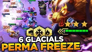6 GLACIALS PERMA FREEZE! I HIT TOP 30 NA! | Teamfight Tactics