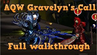 AQW Gravelyn's Call Full Walkthrough | Book of monsters Saga /join charredpath