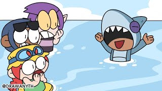 Brawl Stars Animation | Shark Leon | Leon & Mortis & Brock & Jessie