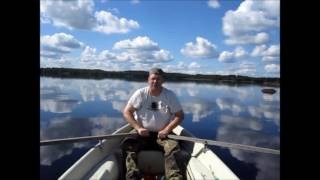 Водное сафари по озеру в Финляндии. Отдых в коттедже "Rantalan tila Holiday Cottages".
