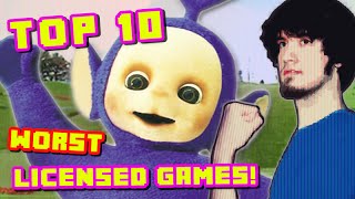 Top 10 WORST Licensed Games! - PBG