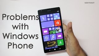 Problems & Issues with Windows Phone