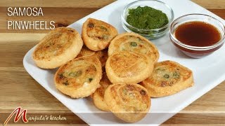Samosa Pinwheels - Indian Gourmet Appetizer Recipe by Manjula