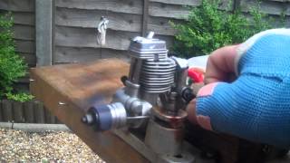 OS FS 20 four stroke engine, test run.