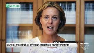 TG VENEZIA (05/09/2017) - VACCINI, E' GUERRA: IL GOVERNO IMPUGNA IL DECRETO VENETO