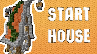 Как построить красивый [Начальный Дом] в Minecraft?