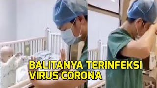 VIRAL Pria Ini Menangis Lihat Anaknya Minta Dipeluk, Padahal Berada di Ruang Karantina Virus Corona