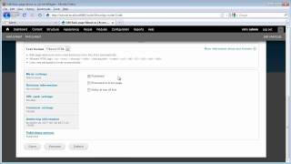 Adding and editing content in Drupal 7