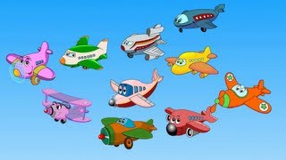 Edewcate english rhymes - Ten little aeroplanes