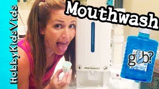 Mouthwash Machine! Got Fresh Breath? Fun Gadget Review with HobbyMom of HobbyKidsVids