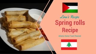 Arabic food recipes/best spring rolls  ( سبرينغ رول ) Food Travel