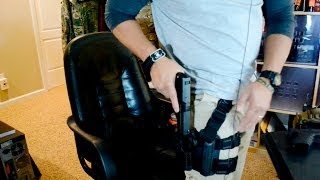 Blackhawk CQC Serpa Holsters, Tactical Drop Leg Platform, Quick Disconnect. Glock 20 and USP 9mm