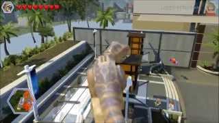 LEGO Jurassic World Bug / Glitch - Flying T-Rex PS4 (HD)