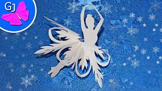 СНЕЖИНКА БАЛЕРИНКА ❄ Украшение на Новый Год своими руками