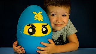 Lego Ninjago на русском языке. Giant Surprise Eggs. Огромное Яйцо с Игрушками. Кока Туб