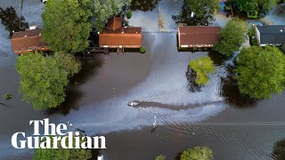 Storm Florence: footage shows scale of flooding in North Carolina