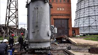 ТАКЕЛАЖНЫЕ РАБОТЫ - Перемещение аварийного трансформатора (110 тонн) по территории ТЭЦ Тамбова
