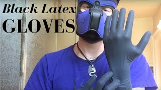 Black Latex Gloves - |Puppy|