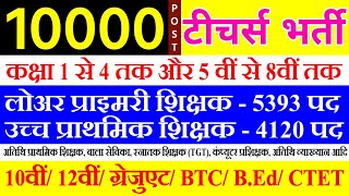 Primary Teacher Recruitment 2020 | Primary Teacher Vacancy 2020 | Primary Teacher Bharti 2020