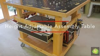 DIY Height Adjustable Assembly Table