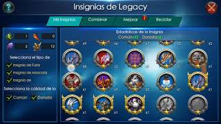 Legacy Of Discord explicacion, mejorar, romper y guardar insignias