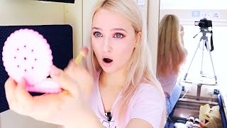 МАКИЯЖ В ПОЕЗДЕ CHALLENGE! Крашусь На Ходу Челлендж!