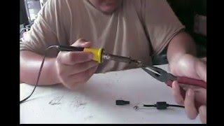 Como reparar Pin central de cargador - How to repair plug to laptop charger