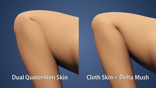 Simulated and Delta Mush corrected Skin Collisions for Character Animation