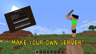 HOW TO MAKE A MINECRAFT PC SERVER(Fast and Easy and Free)