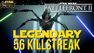 LEGENDARY General Grievous 56 Killstreak DOUBLE MIND TRICKED! | Battlefront 2 Gameplay